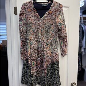 Maeve Multicolor Long Sleeve Dress